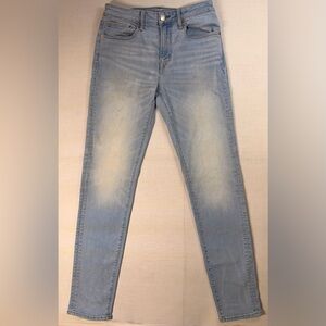 American Eagle Airflex Athletic Skinny Light Blue Wash Jeans Mens Size 30X36